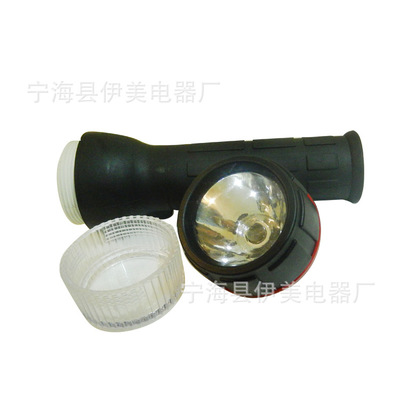厂家直销防水橡胶手电筒 IP65防护+氪气泡，夜行照明更安心